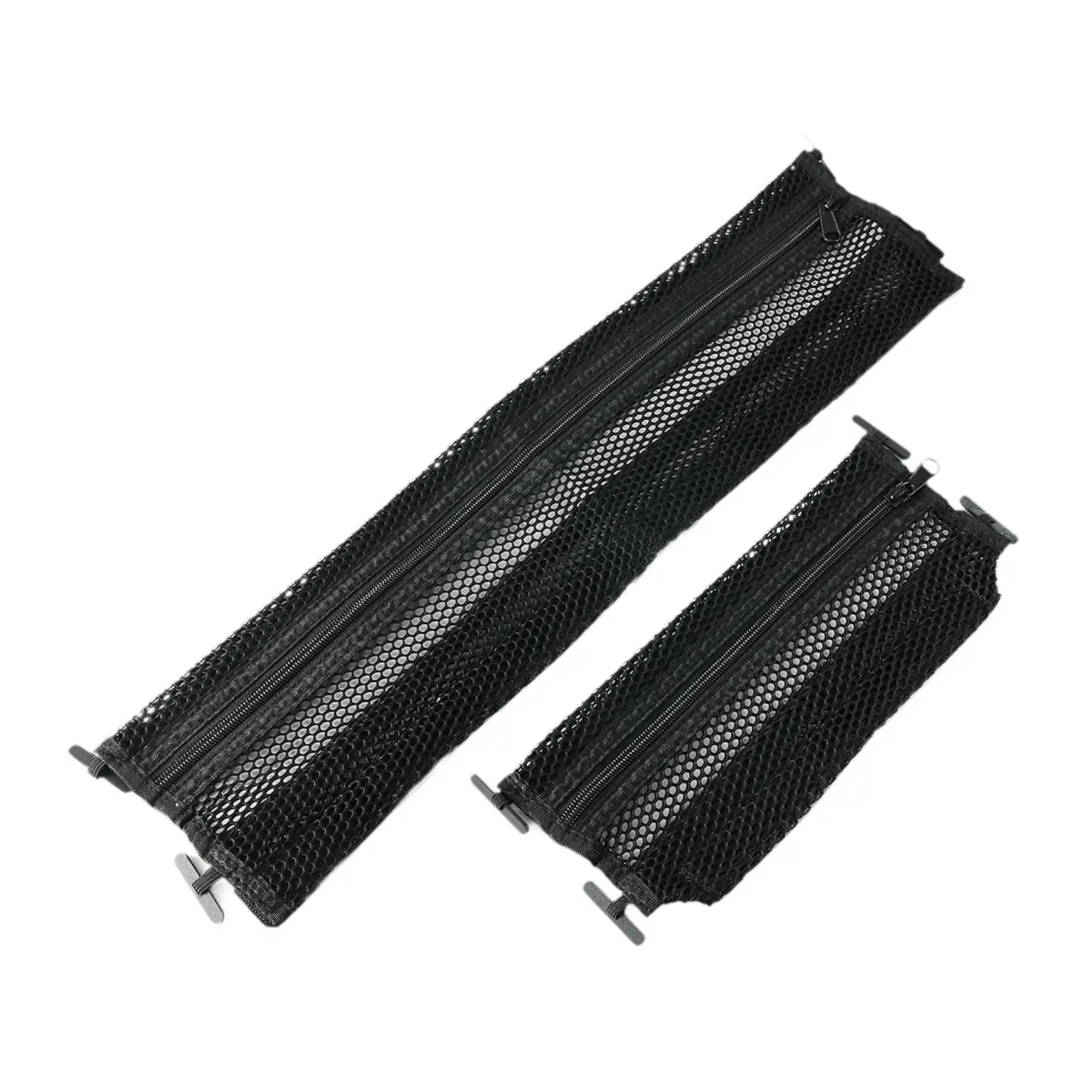 

2Pcs 715003129 Dash Storage Nets Maintenance Replacement Container Pouch Zipper Auto Mesh Net Holder for HD10 2017-2023