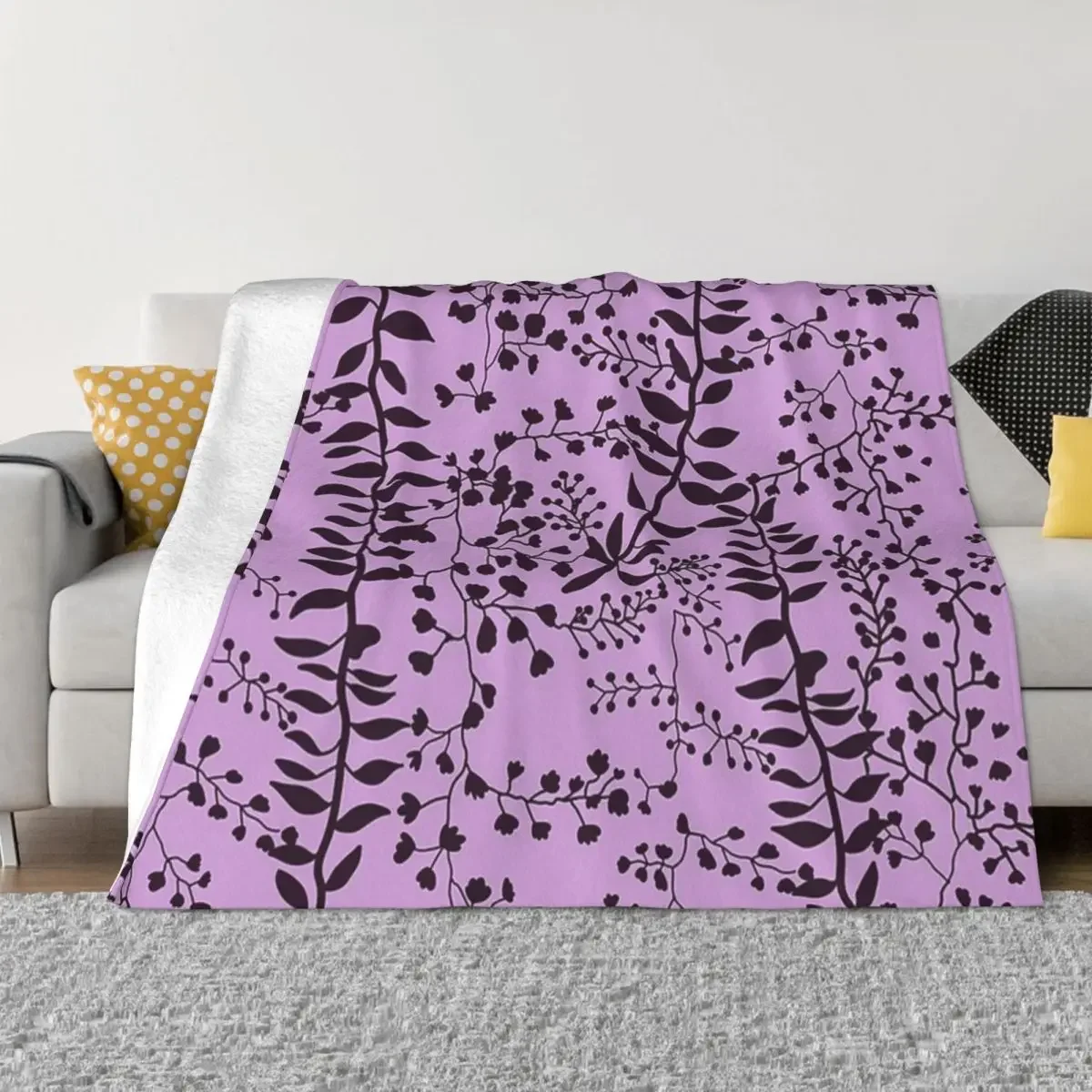 

Bella Swan Lavender Freesia Throw Blanket Warm Designers Blankets