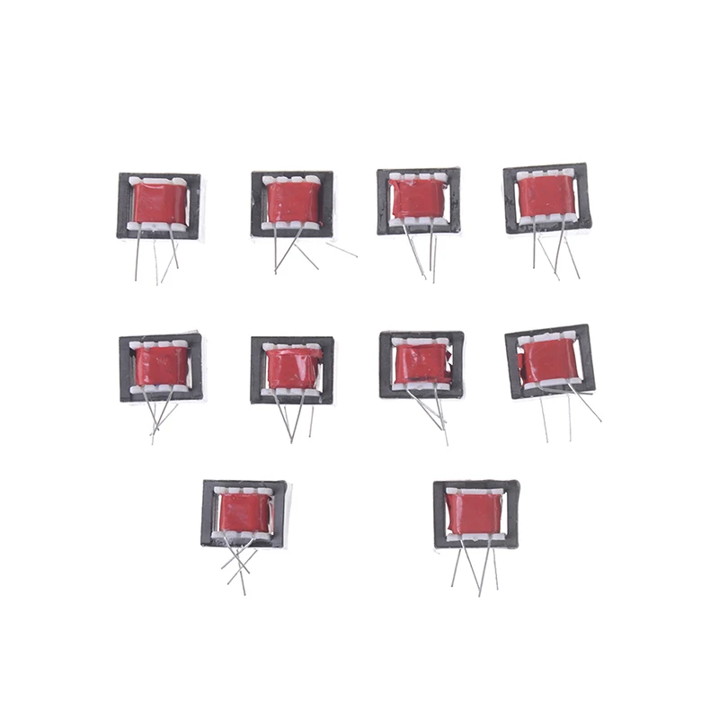 10 Chiếc Đỏ Hợp Kim Niken Âm Thanh Biến Hình 600:600 Ohm Châu Âu 1:1 EI14 Hiệu Quả Cao Cô Lập Biến Hình Chuông