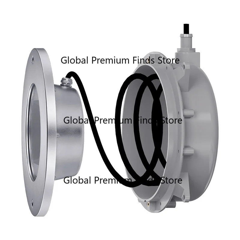 High Power Stainless Steel Recessed Pool Light Wall Mounted IP68 90° Beam Angle Thickened Casing Underwater Lamp