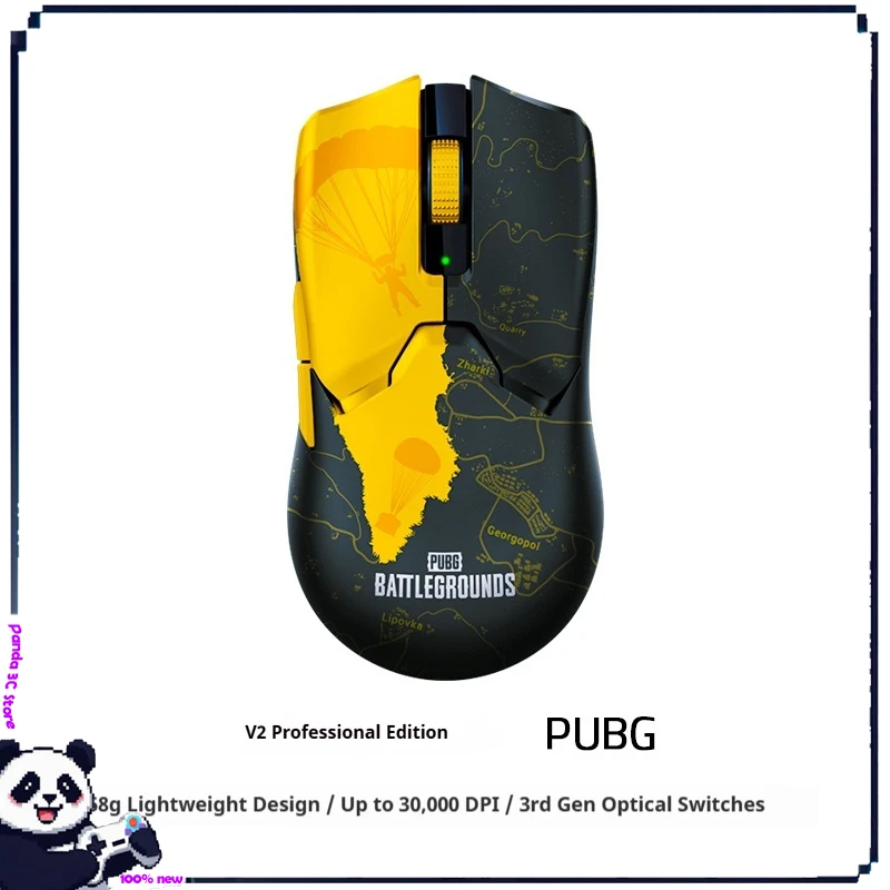 

Игровая мышь Viper V2 Pro Pubg, легкая беспроводная двухрежимная мышь 30000 точек на дюйм, Cs Valorant Fps, игровой ПК, аксессуары для ноутбуков, подарки