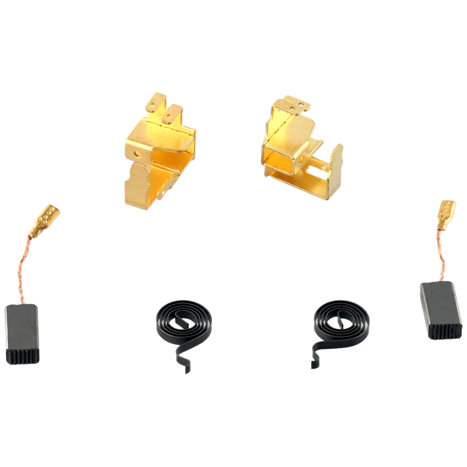 Functional 6Pcs Package of Carbon Brushes combined with Holder & Spring designed for use in For Bosch GWS6100 Angled Grinders