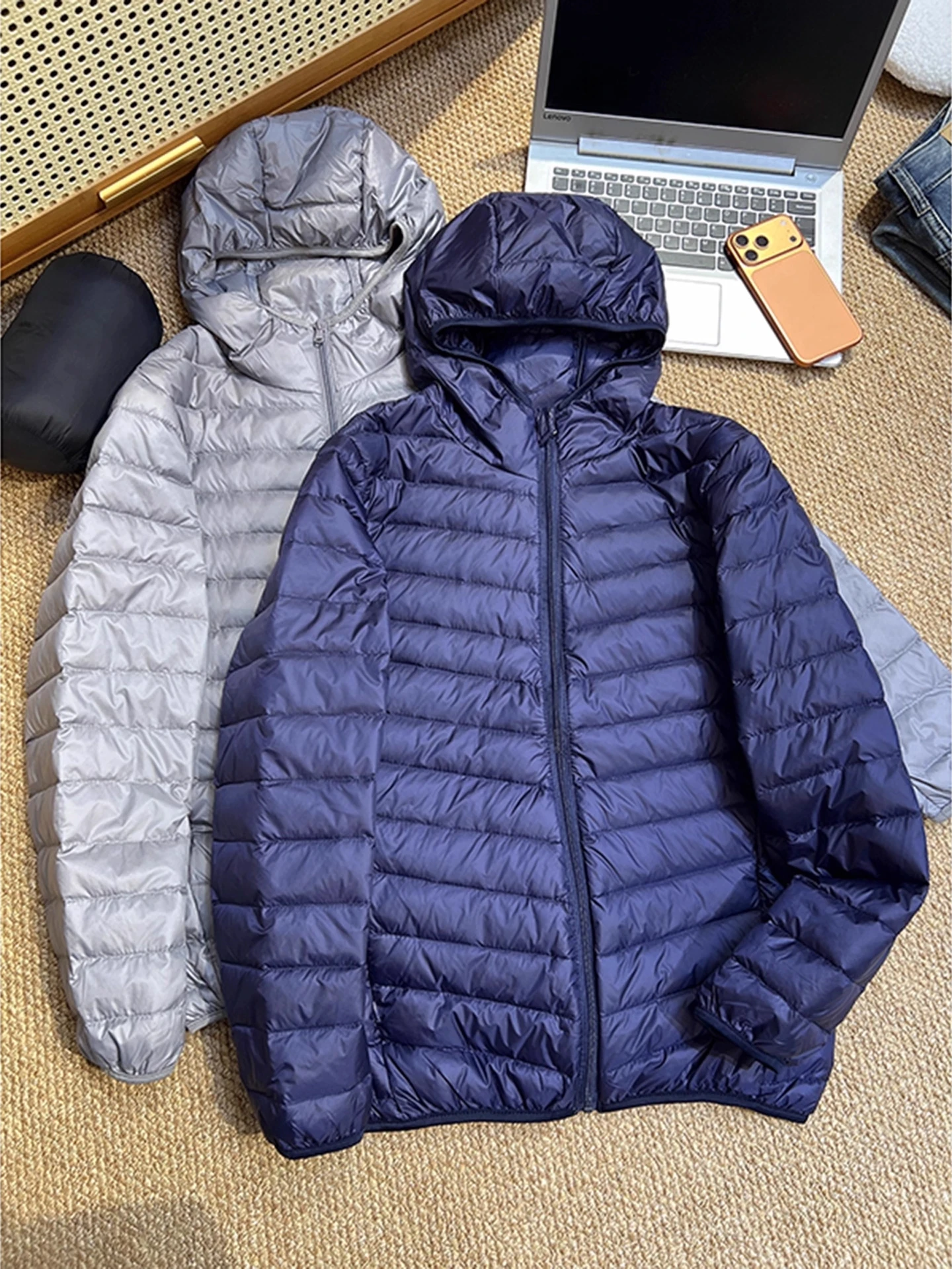 

American Sle Men's Cotton Jaet Hooded High Collar Winter Warmth Couple's Outerwear Youth Faion Thiened Long Sve