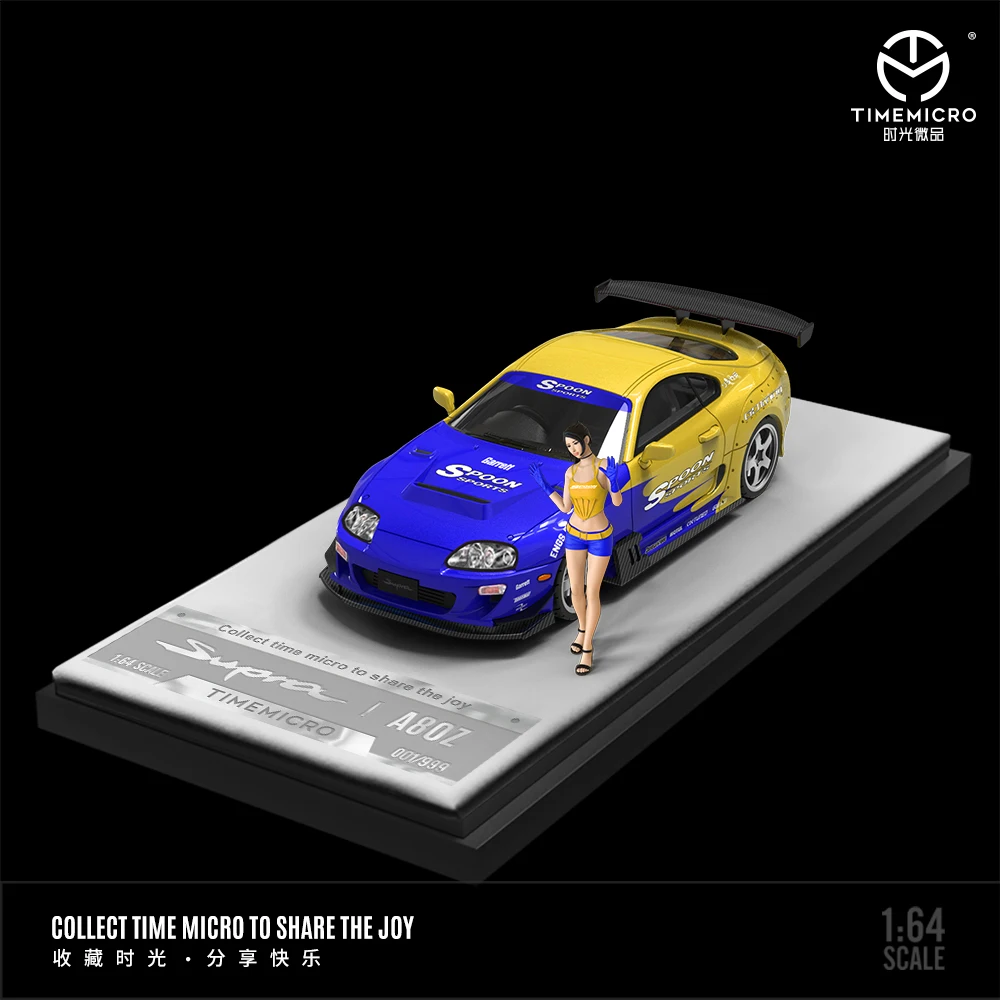 TimeMicro 1:64  supra A80Z-Spoon painted alloy model