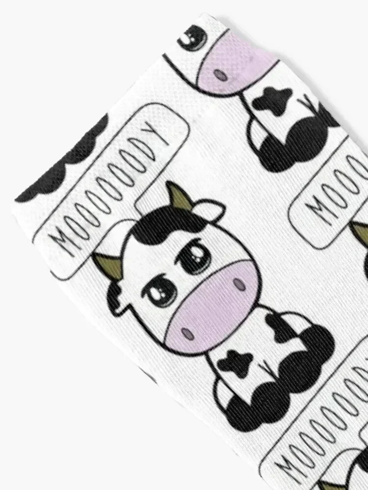 Moody Cow (Moooody) Socks Hiking boots cartoon christmas stocking funny sock Socks For Man Women's