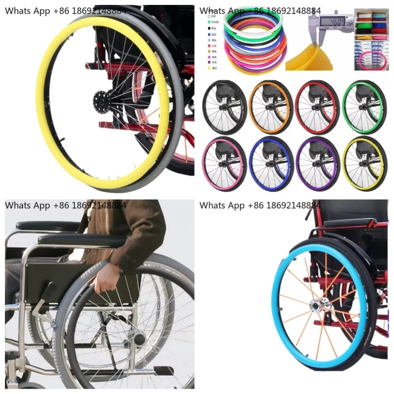 Color silicone ring wheelchair anti-skid rubber sealing ring O-ring protective cover Fluorine sleeve Oil seal ring