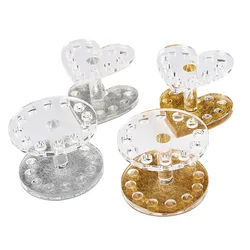 1Pc Nail Polish Brush Pen Holder Heart-shaped UV Gel Painting Pen Display Organizer Manicre Acrylic Nail Art Accesories
