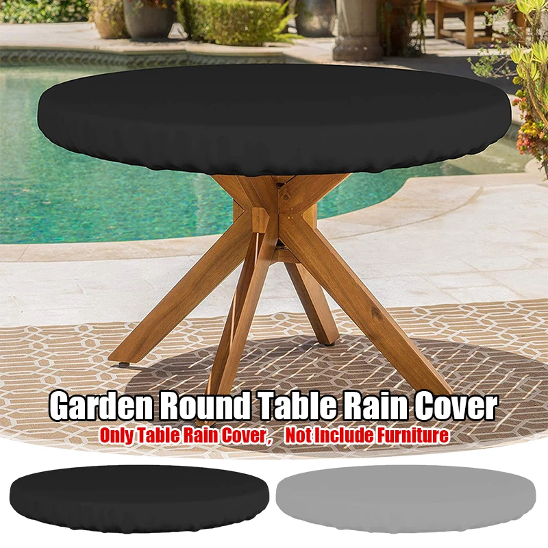 Round Table Cover Outdoor Garden Furniture Rain Cover Waterproof Oxford Sofa Protection Garden Patio Furniture Table Cloth