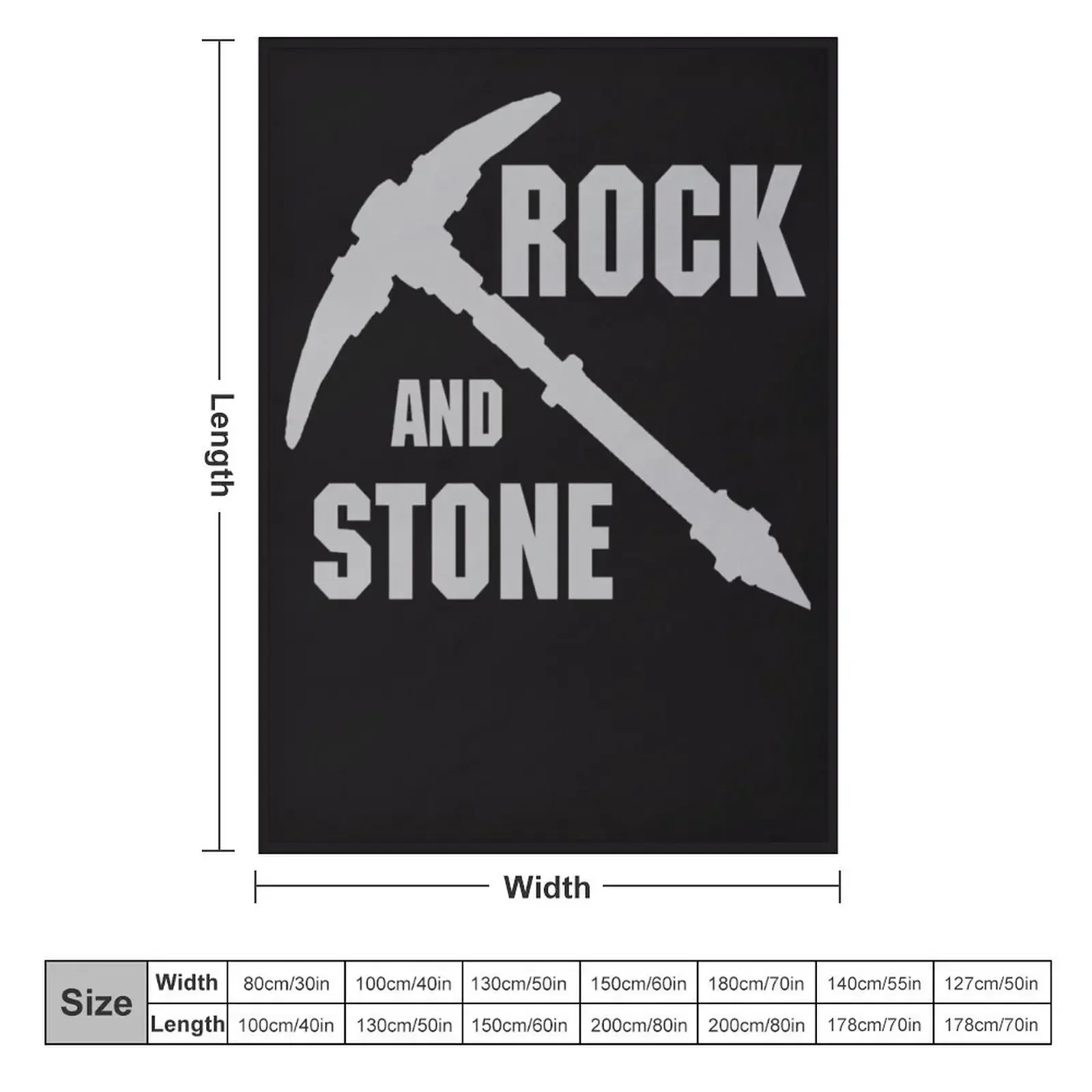 Rock and Stone! - Grey Throw Blanket Multi-Purpose Blankets For Bed anime Single Sofa Quilt Luxury Throw Blankets