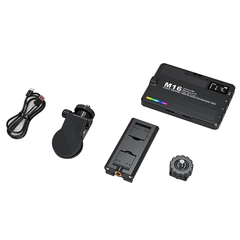 

Rechargeable Fill Light Adjustable Fill Light Portable Fill Light Mini RGB Clip-On For Phone, Pad, For Makeup, Selfie, Vlog