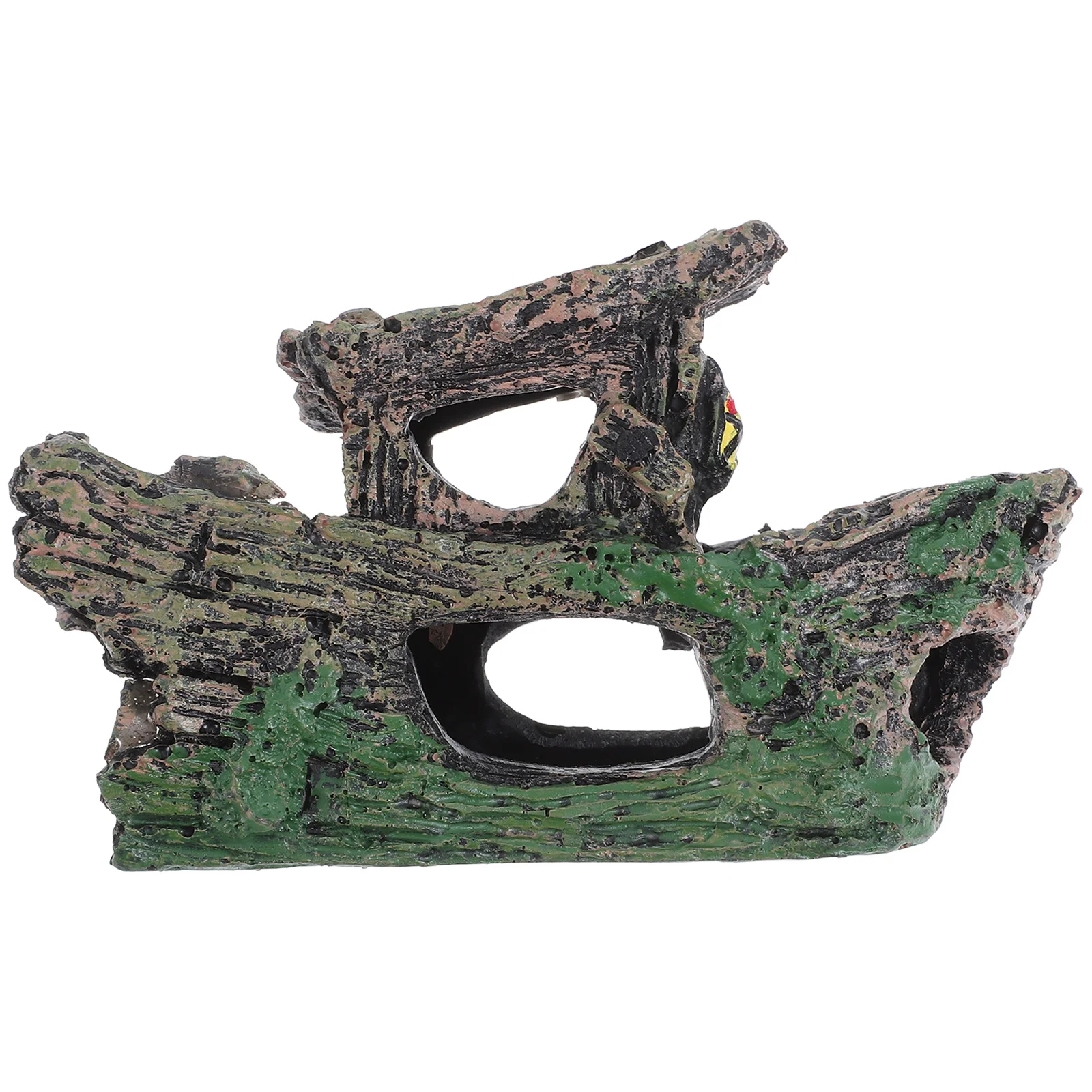

Aquarium Resin Rock Artificial Mountain Fish Hideout Cave Decor For Fish Tank Shrimp Habitat Hollow Tree Trunk Ornament