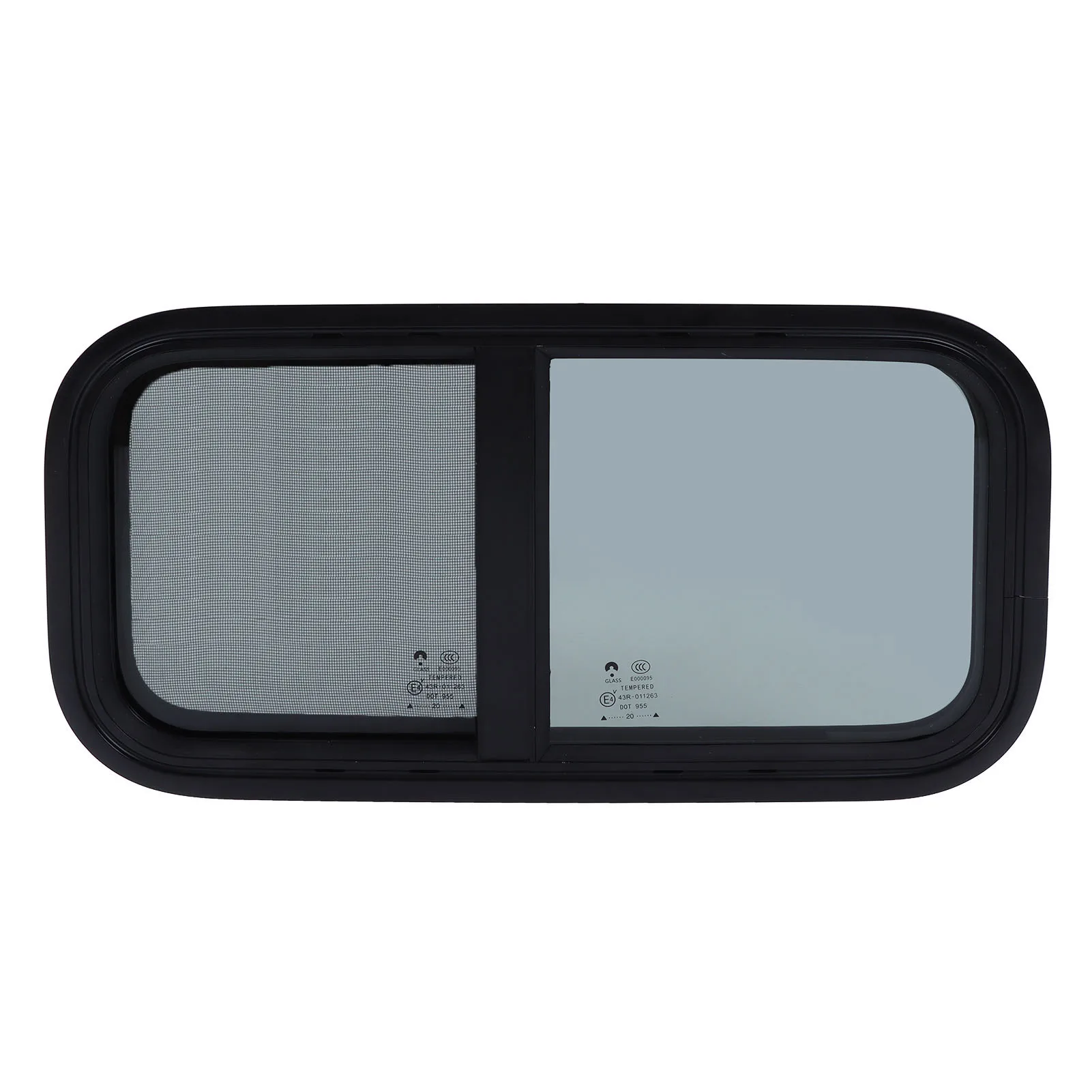 RV Window 600x300mm RV Window with Screen Vertical Horizontal Sliding for Campers Trailers Construction Vehicles  Window