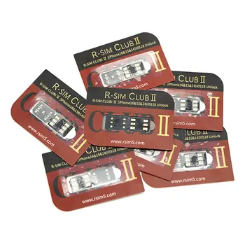 Nově R-SIM CLUB 2 RSIM Dual-chip CPU eSim TMSI iPCC ICCID pro iOS 18 iPhone SE 12 13 14 15 16 PRO MAX odemykací karta samolepka 10 nejlepší prodej r sim iphone 11 - №4