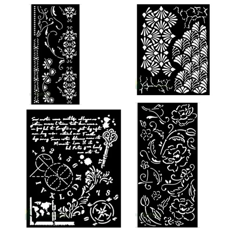 Metal CuttingAlterego Cracks Pismo Korona Lace Kwiaty Flower Stencil  Die Silicone Stamp Scrapbooking Photo Album Card DIY Paper