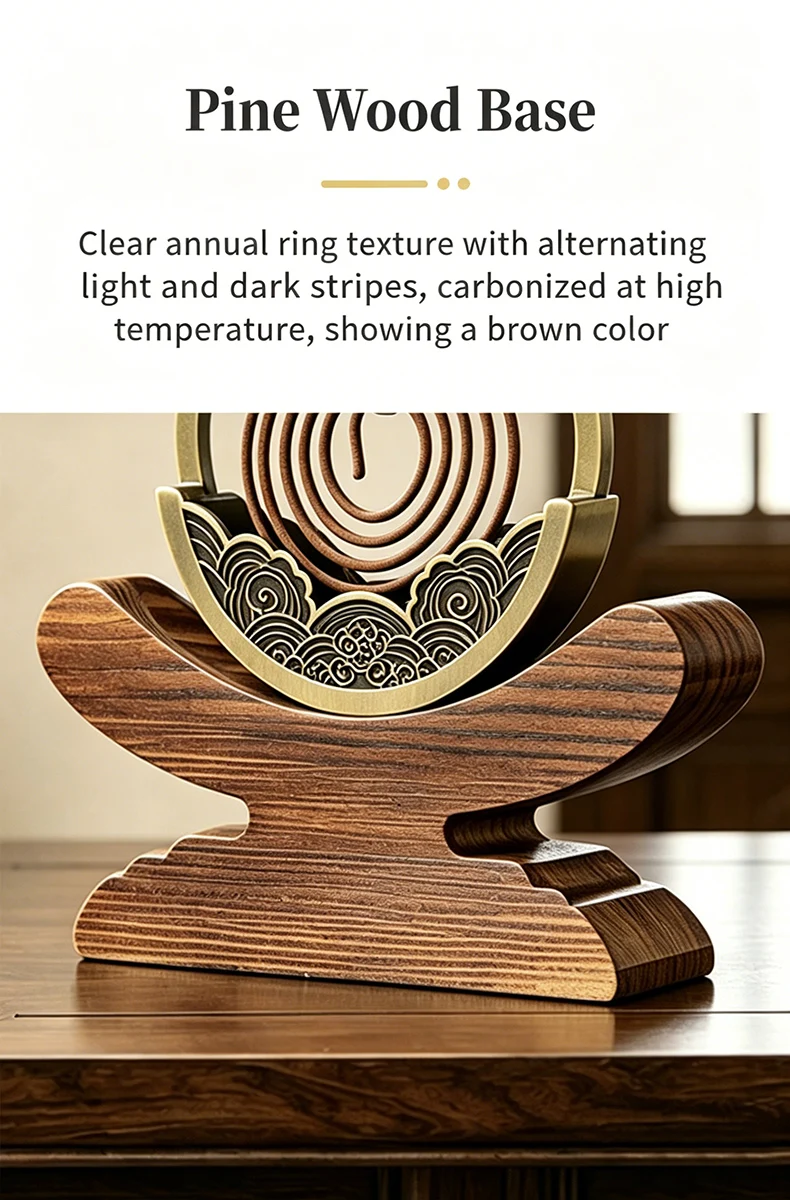 Retro-Räucherstäbchenhalter aus Metall, Spiral-Räuchergefäß, Mücken-Räucherstäbchenablage, Aromatherapie-Räuchergefäß, Heimdekoration – Detail 4