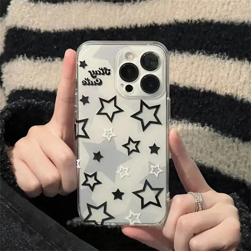 Case for VIVO V25 Pro Y27 Y02T Y02 Y02A Y35 Y19 V27E V25E V23E Y22S V23 V20 V27  Y76 5G V20 SE Soft Clear TPU Star Cover