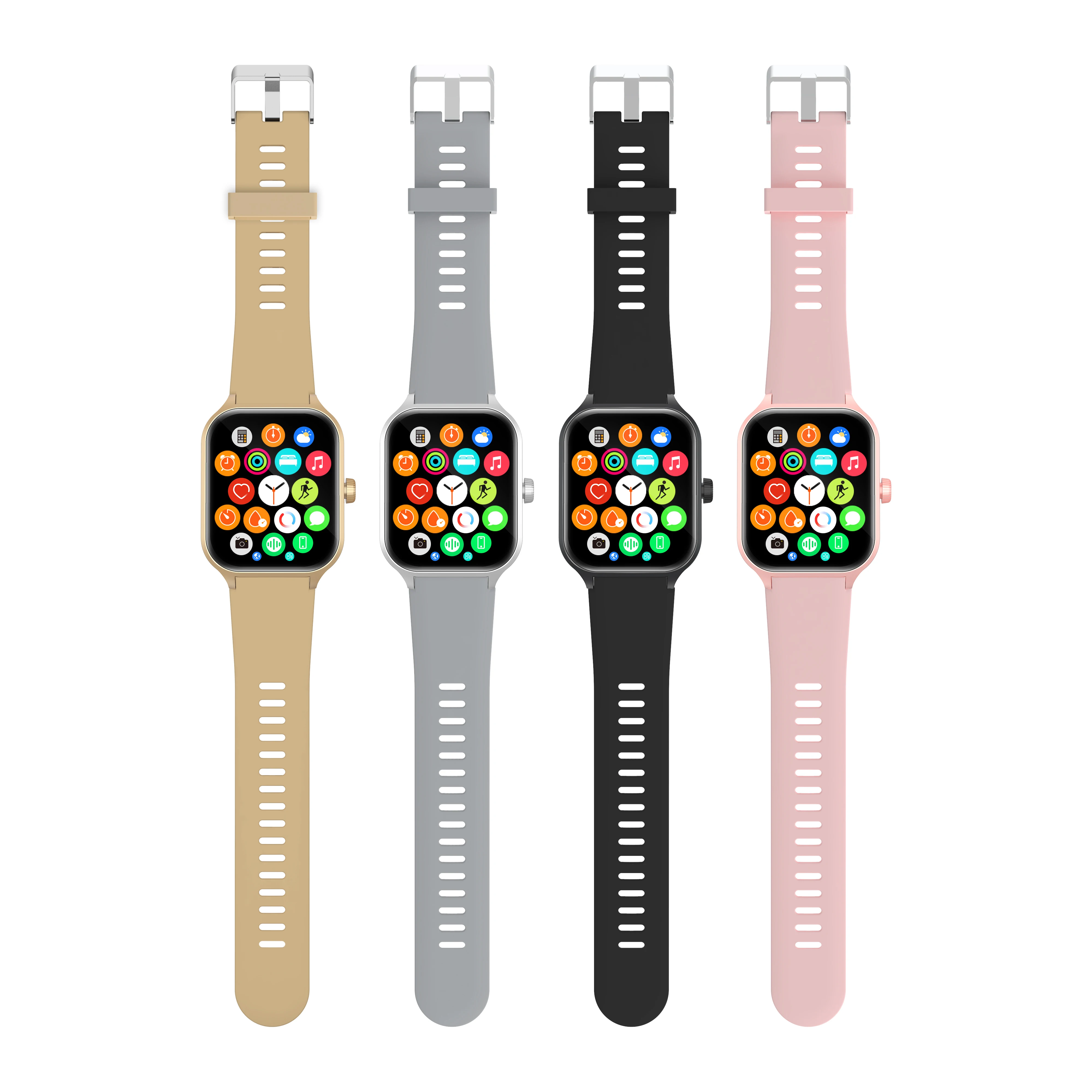 Smart Watch voor heren Dames Bluetooth-oproep Muziek afspelen Hartslag Bloeddrukmeter Outdoor-activiteiten Tracker