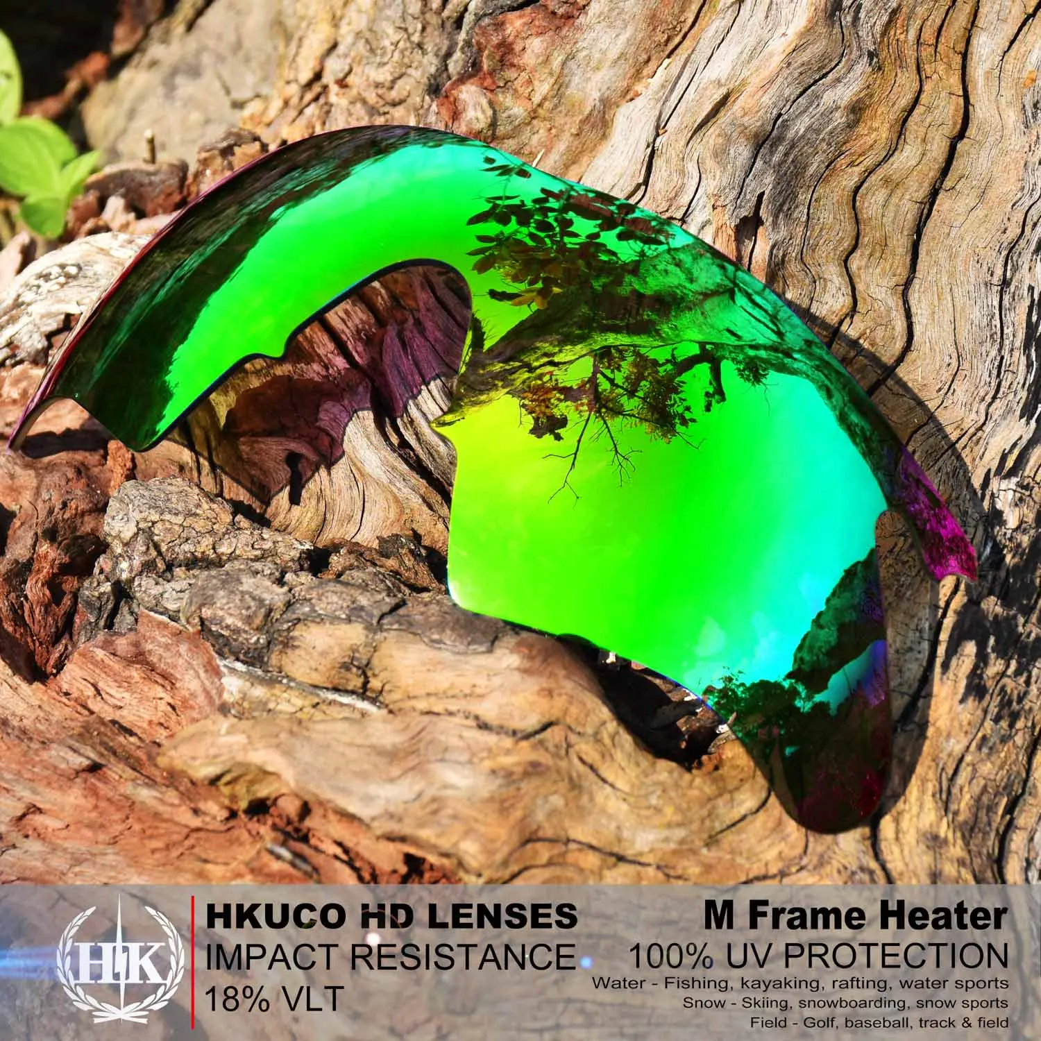 

Мужские сменные линзы Hkuco для солнцезащитных очков с обогревателем в оправе M, изумрудно-зеленые поляризационные