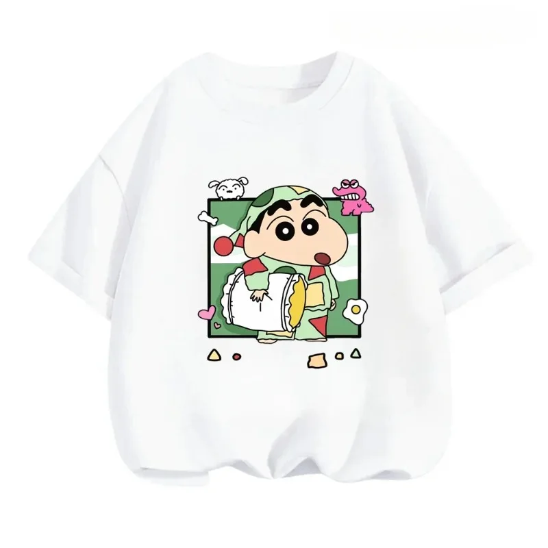 

Crayon Shin Chan Cute Pajama Pattern 3D Printed Breathable Quick Drying Comfortable Daily Casual O-neck Short Sleeve T-shirt