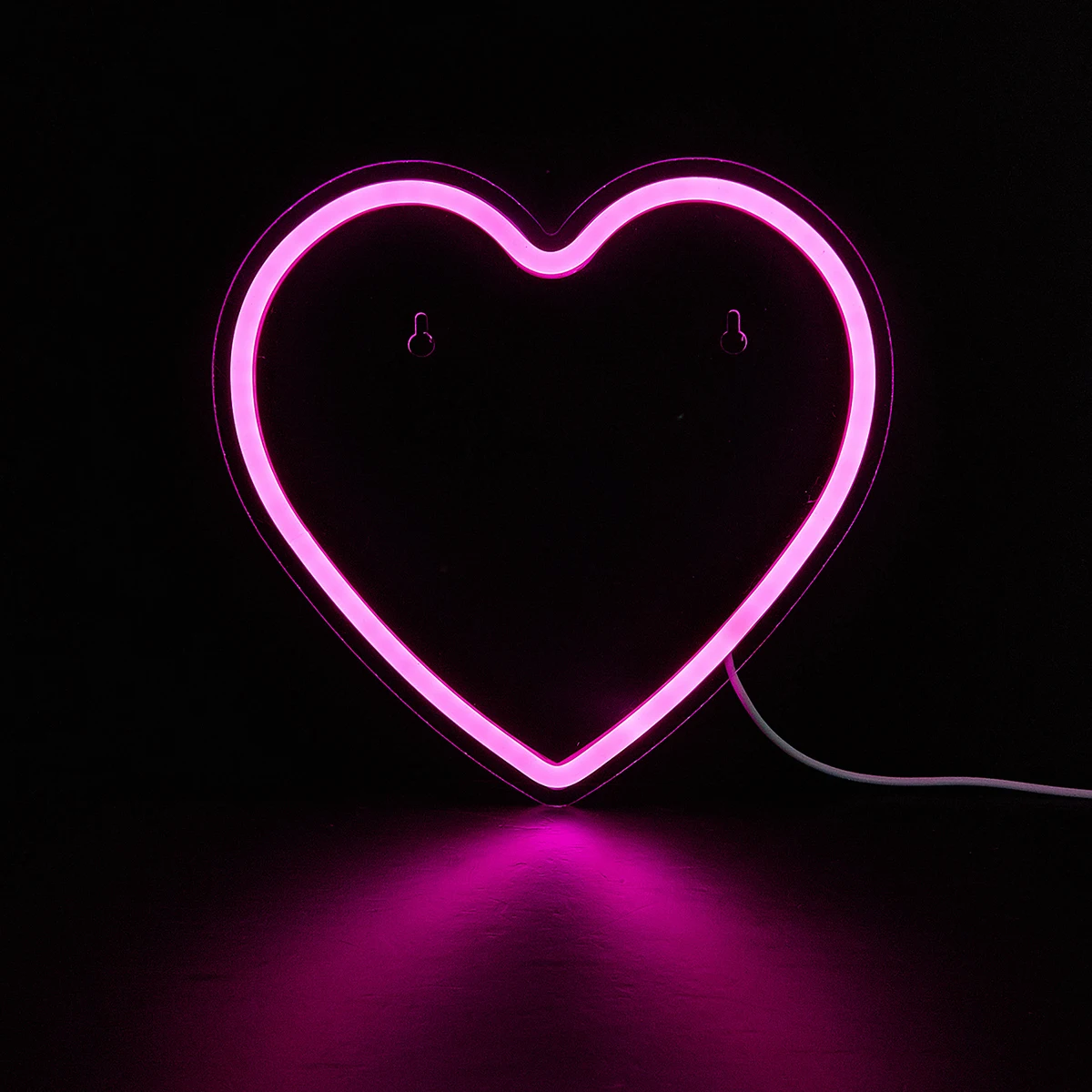 Chi-buy Heart LED Neon Sign USB Powered Neon Signs Night Light 3D Wall Art & Game Room Bedroom Living Room Decor Lamp Signs