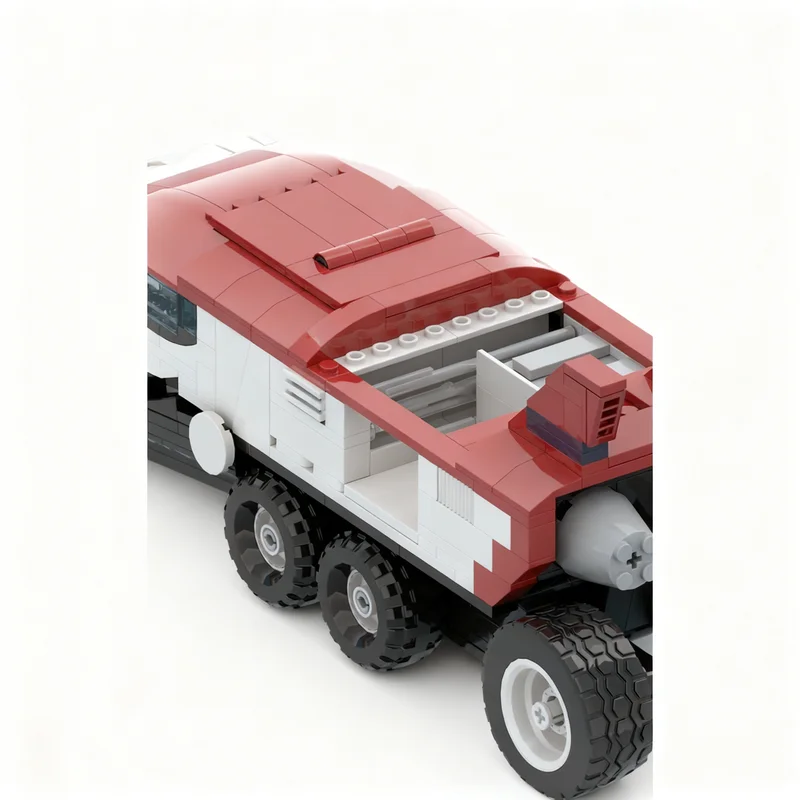 693 قطعة من مكعبات البناء MOC لنموذج سيارة السباق الحمراء، لعبة معمارية إبداعية، هدية عيد الميلاد التعليمية للأطفال