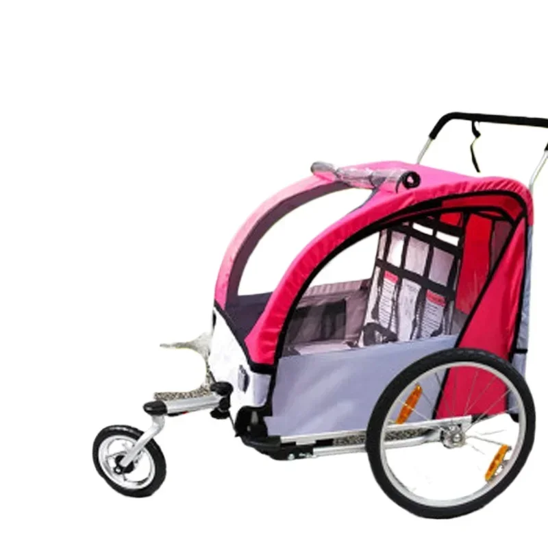 Two-seater cart, children's bicycle, mountain trailer, aluminum alloy universal