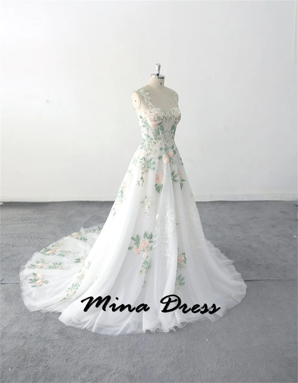 Mina Print Evening Luxury Dress 2024 Line A Elegant Womens Party Dresses for Special Occasions Thin Robe Soiree De Luxe 2024