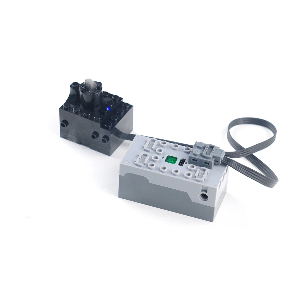 Nebulizador de Motor de pulverización de humo MOC, piezas de modelo de tren/coche de bloques de construcción compatibles con Legoeds, sistema de pulverización técnico Mould King