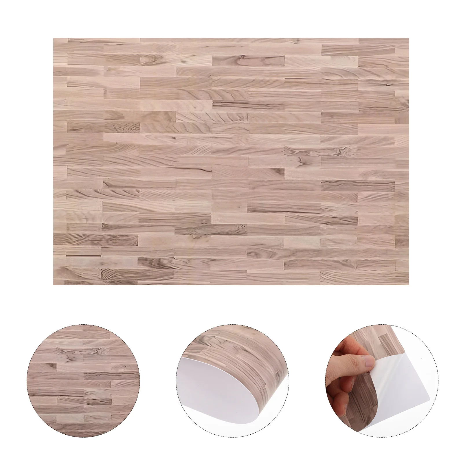 

24Pcs Dollhouse Floor Stickers Realistic Wood Grain Peel Stick 29x21cm Miniature Self Adhesive Flooring Wallpaper for Mini House