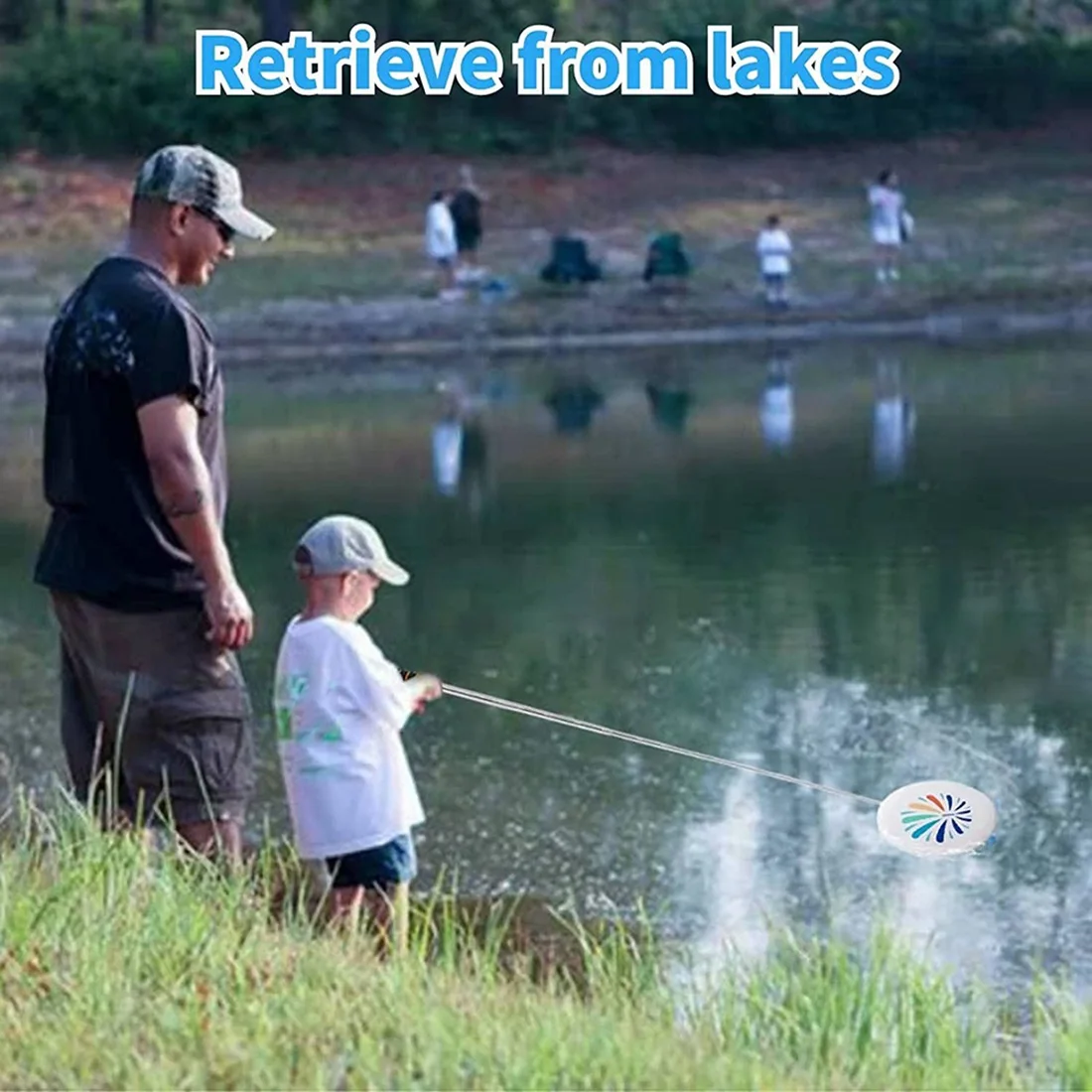 Disc Golf Retriever Disc Golf Grabber 10 Feet Portable Telescoping Pole with Durable Hook for Outdoor Flying Disc-ANKL