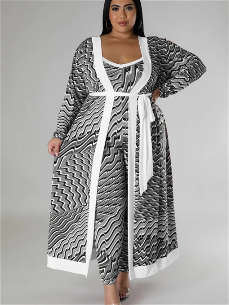 Wmstar Plus Size Dress Sets 2 Piece Outfits Slip Maxi Dresses Out Wear Coat Cloak Sexy Matching Suit Fall Wholesale Dropshipping