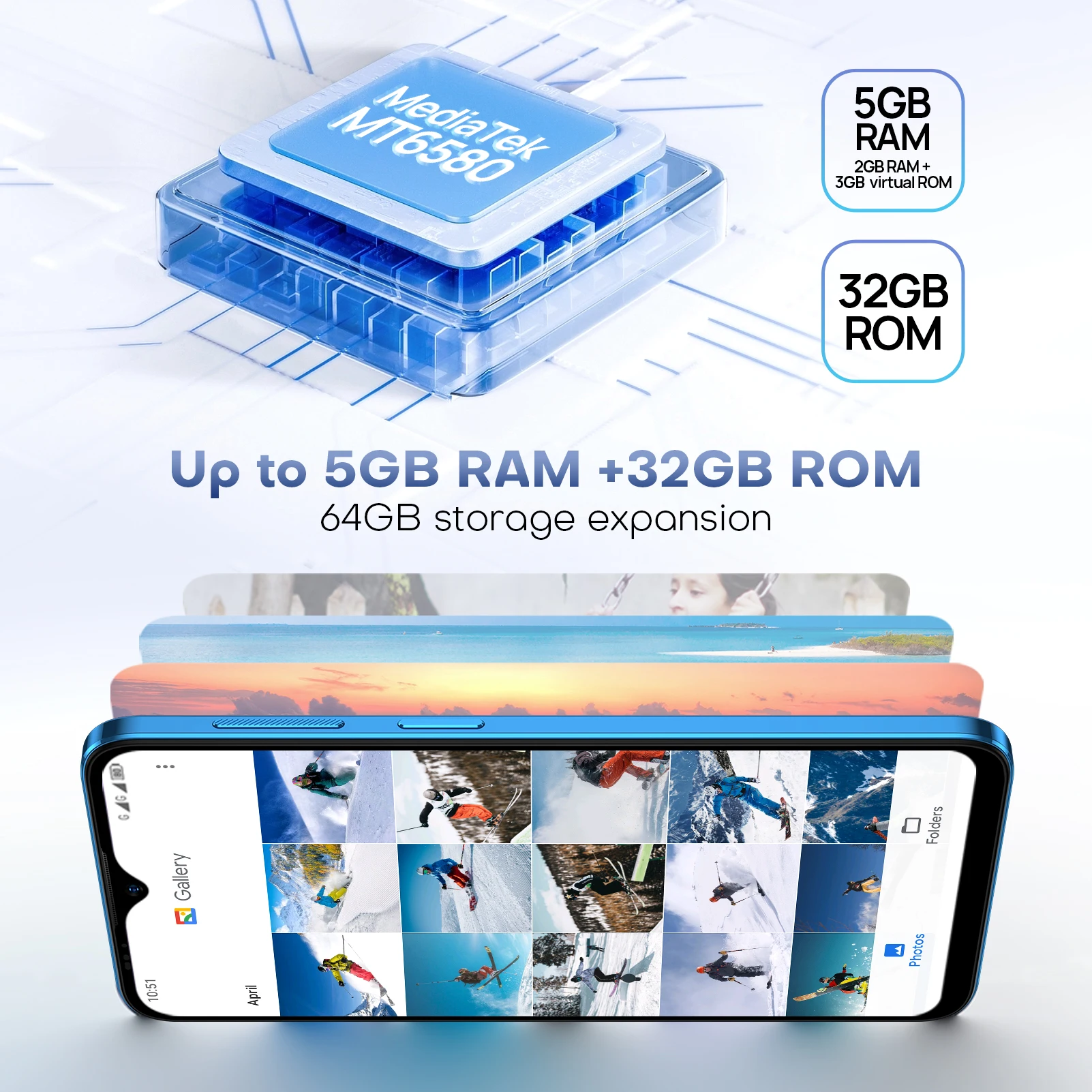 Ulefone-Nota 15 Smartphone, Android 12 Telefone, Câmera 8MP, 6,22 ", 5GB de RAM ,32GB ROM, 64GB ROM, Expansível, 4000mAh