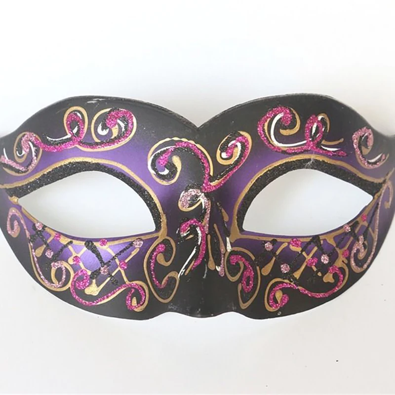 Masque de mascarade de Mardi Gras pour femmes, demi-masques vénitiens peints, Sexy, Halloween, pâques, carnaval, fête, Cosplay, bal, jaune, noir