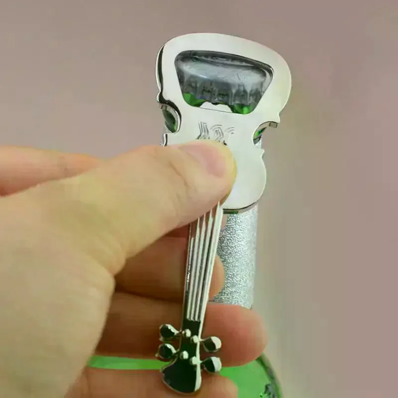 Creative Guitar Beer Bottle Opener Musical Instrument Style Activity Small Prize Gift Metal Bottle Opener