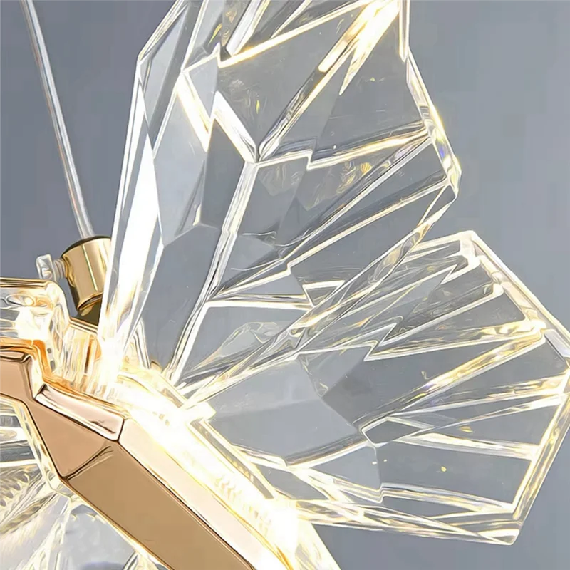 

A44Z-Бабочка светодиодная люстра скандинавское внутреннее освещение домашний обеденный стол гостиная спальня декоративная люстра