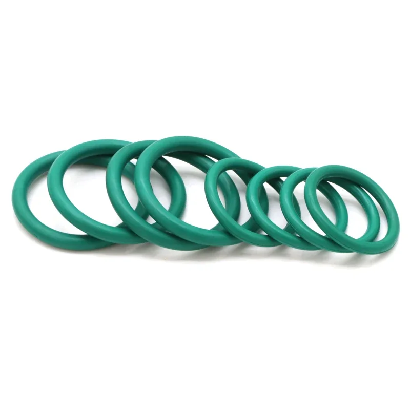 10pcs FKM O Ring CS 4mm OD 14 ~ 100mm Sealing Gasket Insulation Oil High Temperature Resistance Fluorine Rubber O Ring Green