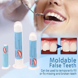 5-50ml Temporary Tooth Repair Beads Missing Broken Teeth Dental Tooth Filling Material Food Grade FalseTeeth Solid Glue Denture