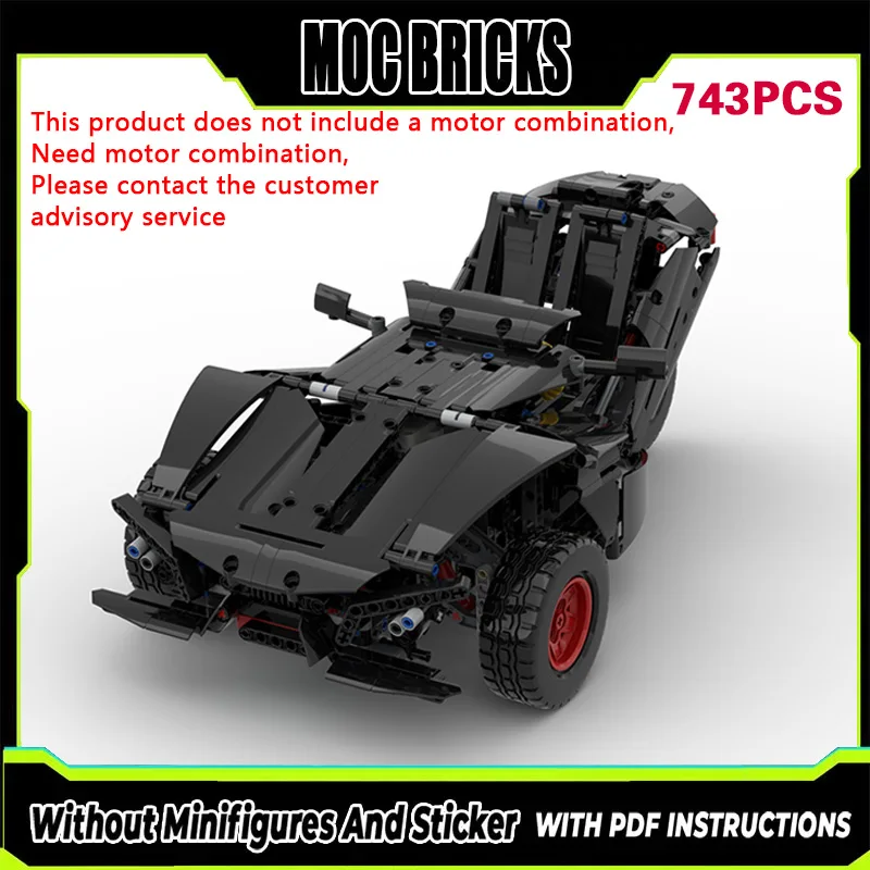 

City Car Model MOC Building Bricks Three Wheeler Sports Car Modular Technology Gifts Holiday Assemble Children Toys Suit