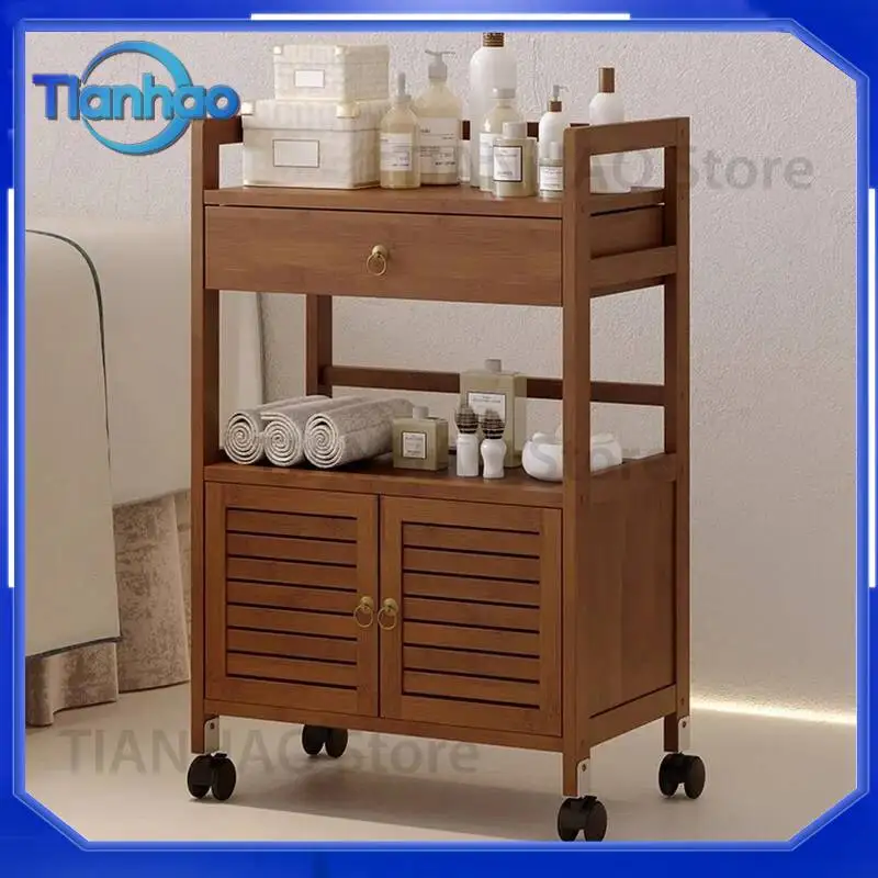 For Salon Trendy Moving Trolley Beauty Hairdresser Modern Nordic Luxury Rotating Organizer Cart Carritos Salon Furniture