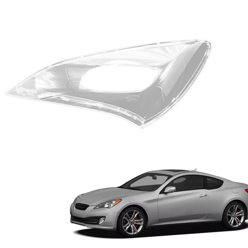 Per Hyundai Rohens Coupe 2009 2010 faro Shell paralume copriobiettivo trasparente coprifaro