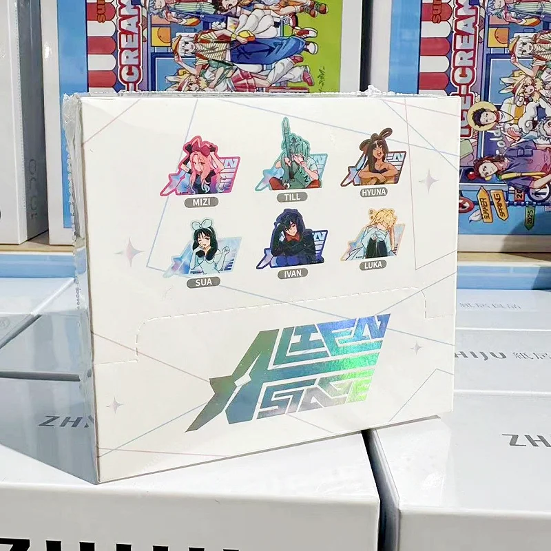 Original Alien Stage Rabbit Serie Blind Box Bust And Love Acrylic Refrigerator Sticker Cute Anime Figure Mizi Sua Ivan Luka Gift