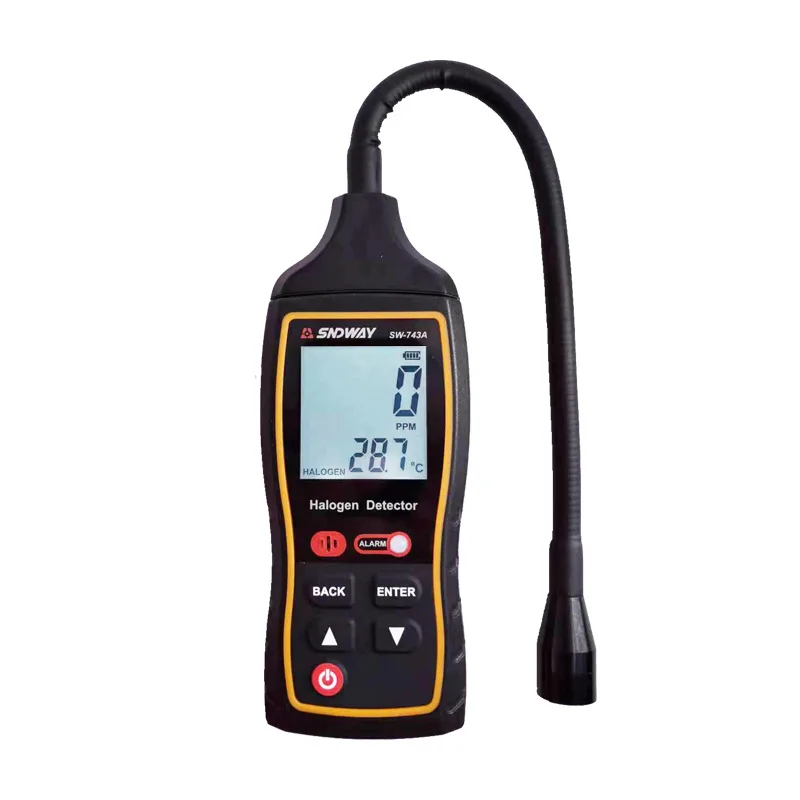 

Обнаружение утечки кондиционера Детектор утечки хладагента фреона на холодильник Галогенный газ Детектор утечки фтора