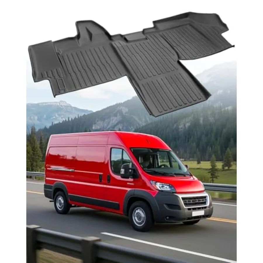 

Car Floor Mat for Dodge Ram Promaster: Custom Fit TPE All Weather Accessories for 2018 2019 2020 2021 2022 2023 2024 2025 2026