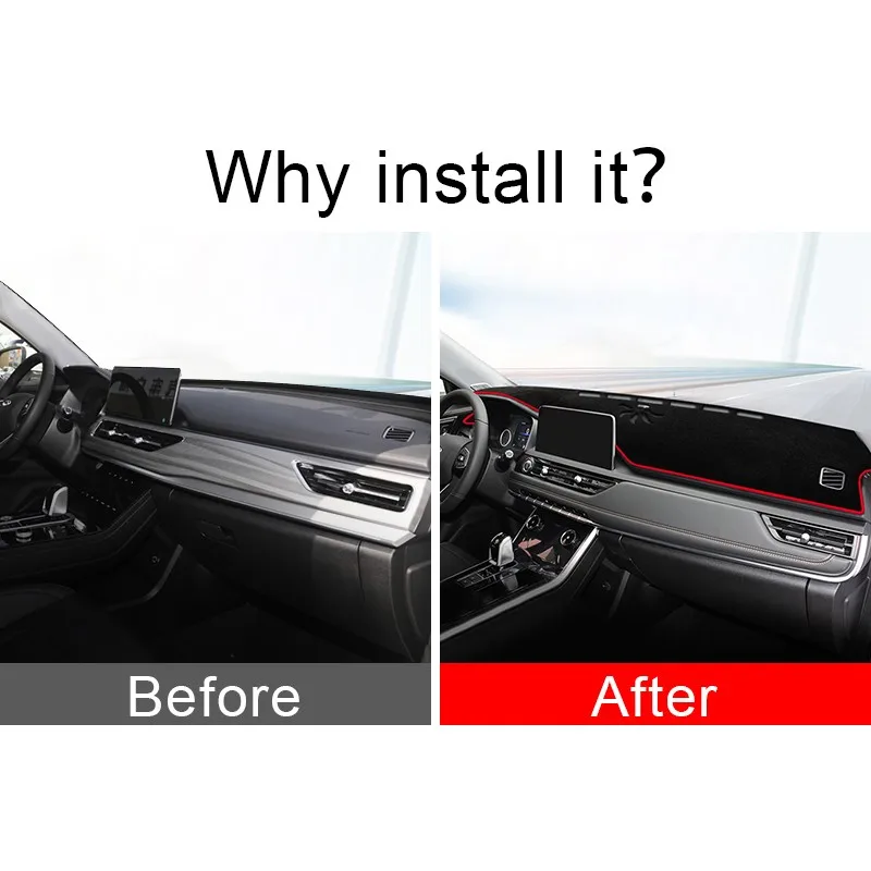 For Chery Tiggo 7 Pro 2021 2022 2023 2024 2025 2026 Car Dashboard Cover Sunshade Anti-UV Carpet Non-Slip Protect Mat Accessories