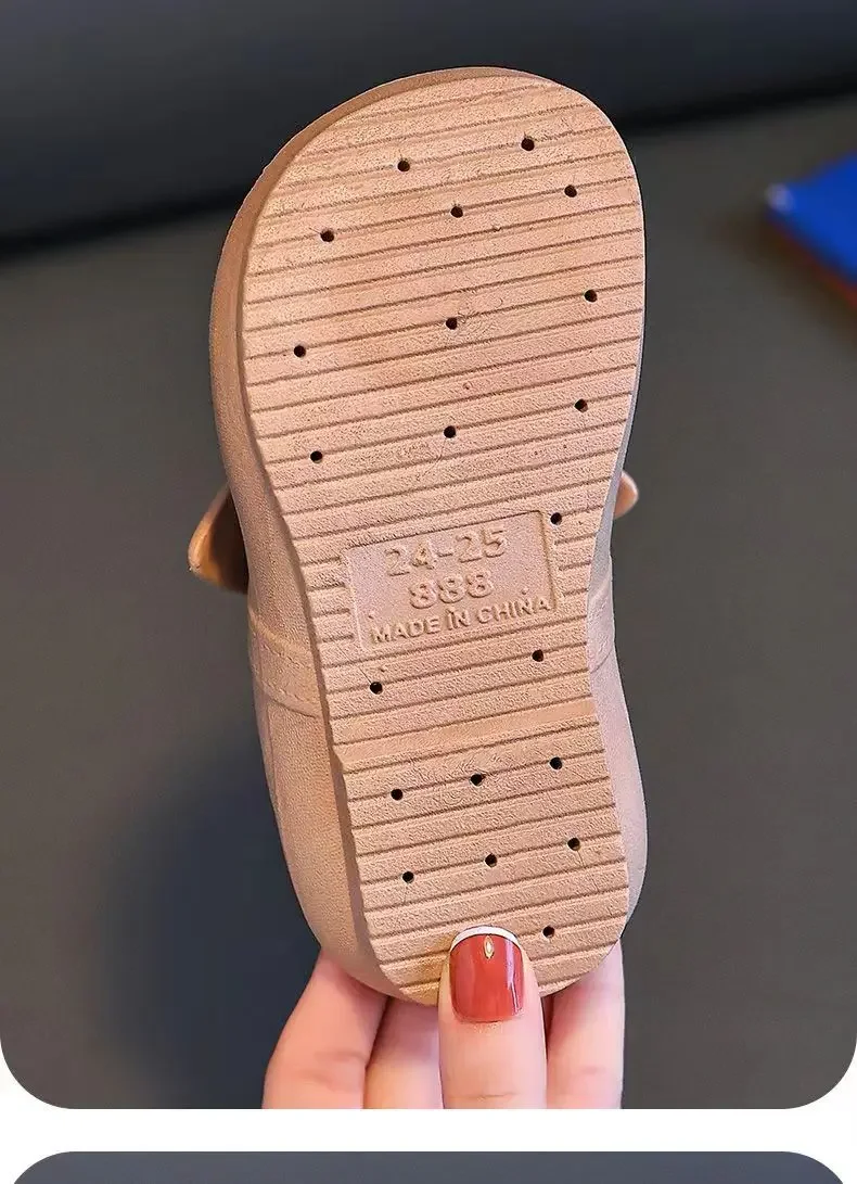 

Children Slippers Children's Cute Bao Toe Shoes Wear Flat House Bow-tie Shoes Girls Shoes Slippers Kids House Slippers
