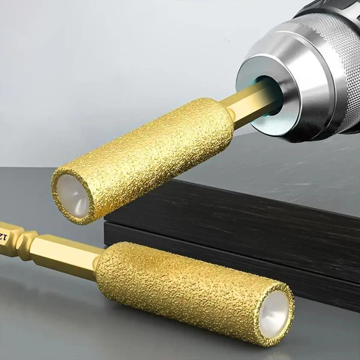 ดอกสว่านคาร์ไบด์ 7 ชิ้น ด้ามหกเหลี่ยม อุปกรณ์เสริมเครื่องมือไฟฟ้า ชุดดอกสว่านโลหะ สำหรับงานขัด เจาะ ตัด และขัดเงาโลหะ