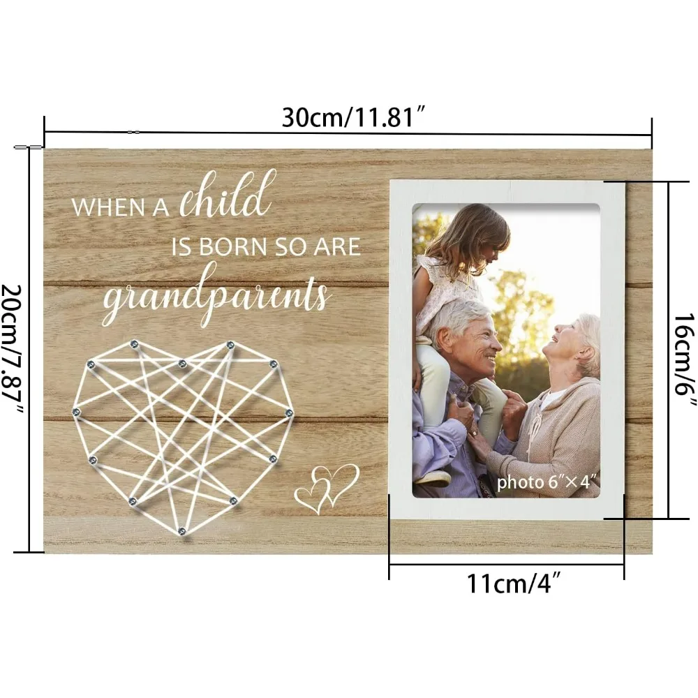 Grandparent and Grandchild Memorial Picture Frame, Photo Frames for Grandparents and Grandchildren - When A Child is Born