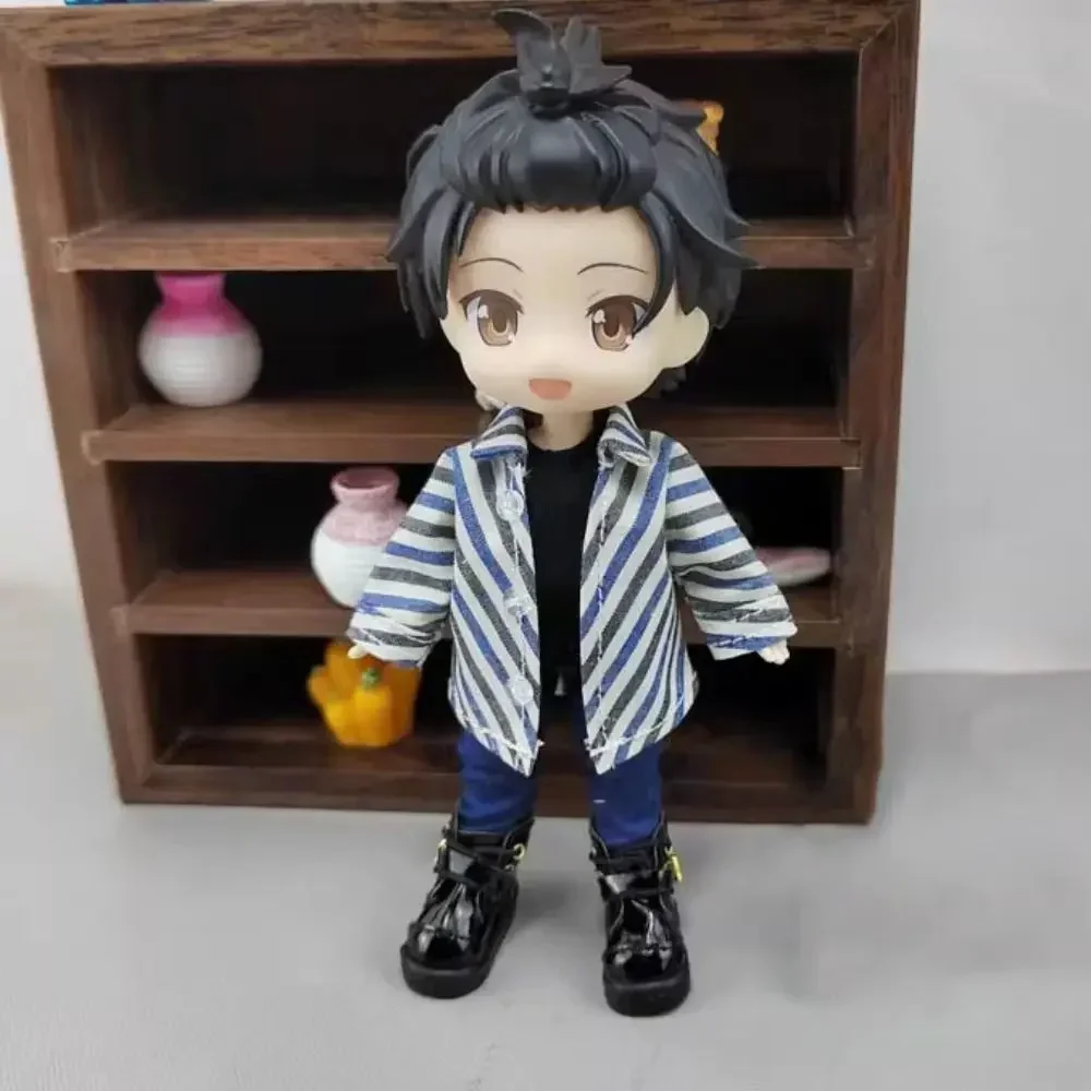 Koszula z długim rękawem dla lalek, odzież codzienna, 10 stylów, koszulka dla lalki, jeansy, topy, zabawki na prezent dla lalek 1/11 ob11, dla lalek BJD 1/12