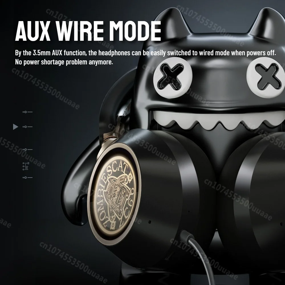 Zombiescat S8 ANC سماعات بلوتوث - 50 ديسيبل سماعات إلغاء الضوضاء النشطة قوية عميق باس سماعة رأس لاسلكية فوق الأذن #5