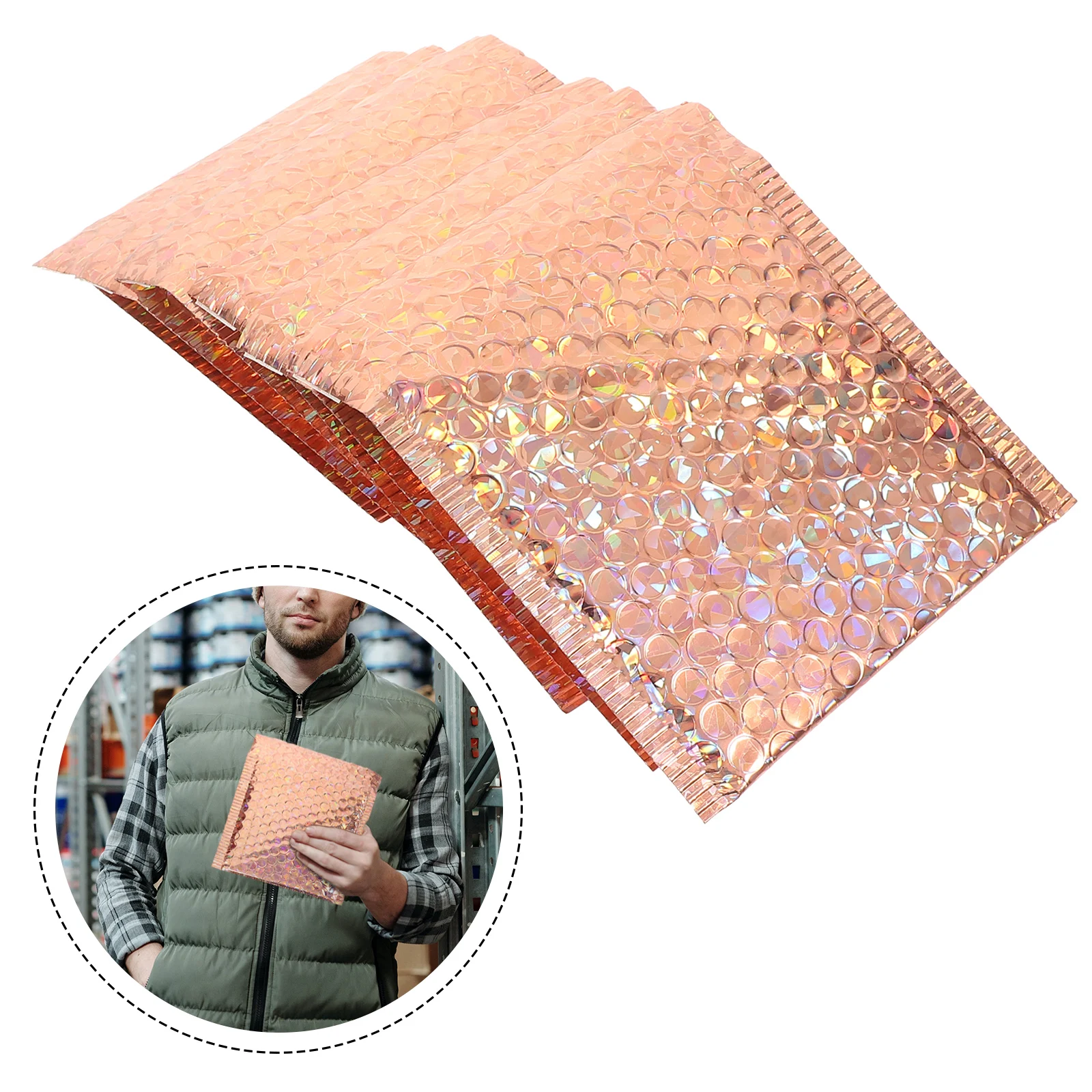 ซองกันกระแทกแบบปิดผนึกเอง 20 ชิ้น สำหรับจัดส่งเสื้อผ้า ซองกันน้ำสำหรับธุรกิจขนาดเล็ก